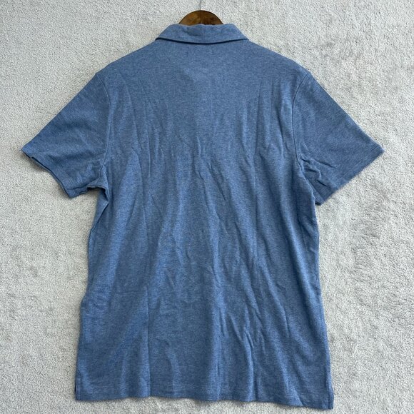 NEW Banana Republic Men's L Luxe Touch Performance Polo Shirt Blue - Picture 3 of 7